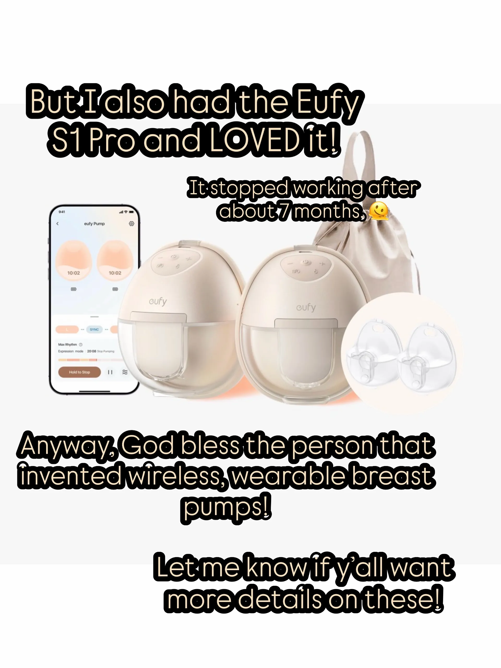 Eufy S1 Pro wearable pump set